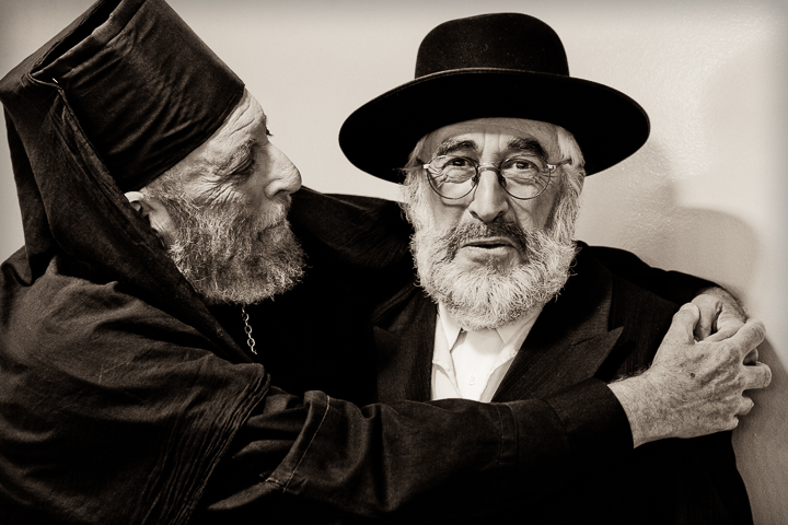 “Esau’s Kiss.” (Backstage of “Fiddler on the Roof”, an Encore! production, Jerusalem, 2010.)